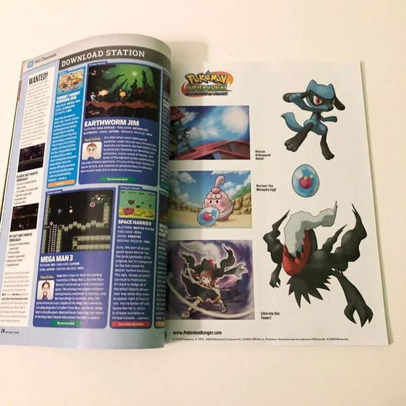 Nintendo Power Volume 237 January 2009 Magazine With Pokemon Stickers - Picture 14 of 16